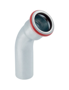 Coude 45° Mapress acier carbone MF à sertir