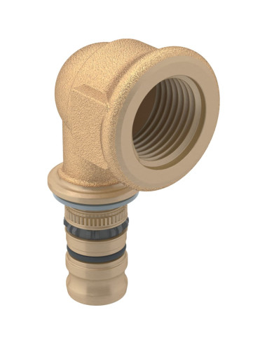 Coude 90° Mepla laiton femelle multicouche