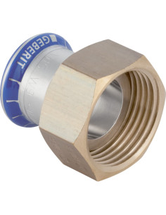 Jonction Mapress inox écrou tournant laiton