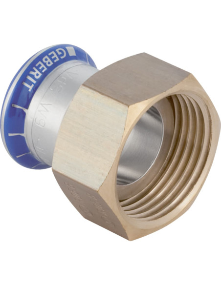Jonction Mapress inox écrou tournant laiton