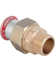 Raccord union Mapress acier carbone mâle