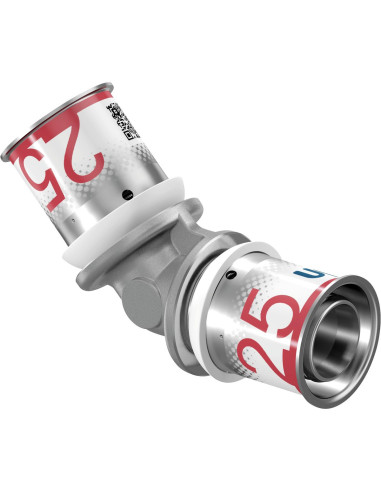 Coude 45° S-Press laiton à sertir DN25 à 50 - multicouche