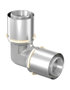 Coude 90° S-Press laiton à sertir - tube multicouche