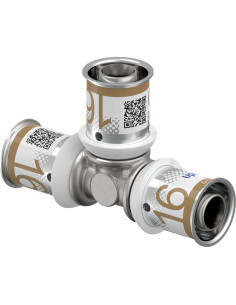 Té égal S-Press Plus laiton à sertir DN16 à 50 - multicouche