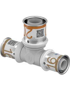 Té réduit S-Press Plus PPSU à sertir DN16 à 32 - multicouche