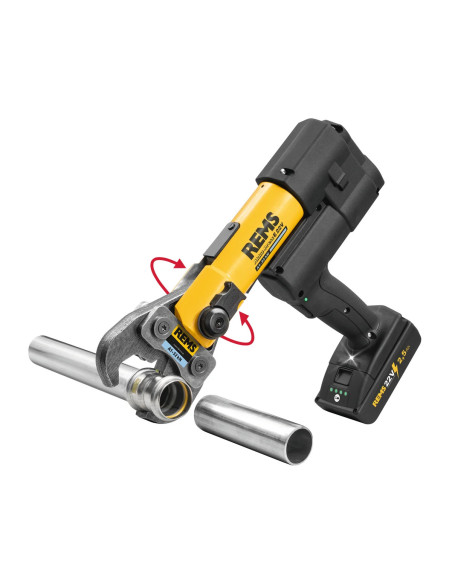 REMS Akku-Press E 22V A1-32kN sertisseuse radiale sur accu tuyau inox