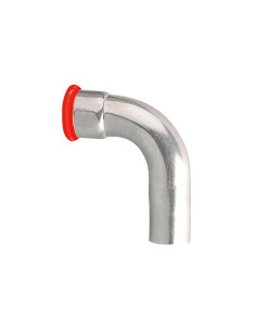 Coude 90° MF acier carbone SERTIsteel PBtub carbone à sertir, fond blanc