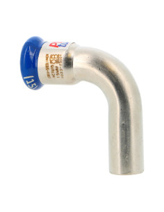 Coude 90° MF inox 316L SERTIsteel PBtub inox 316L à sertir, fond blanc