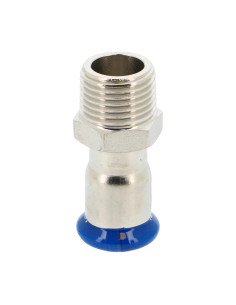 Jonction fixe M inox 316L SERTIsteel PBtub inox 316L à sertir, fond blanc