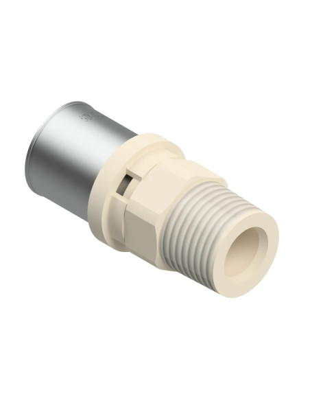Raccord filetage PPSU à sertir mâle AIS, fond blanc